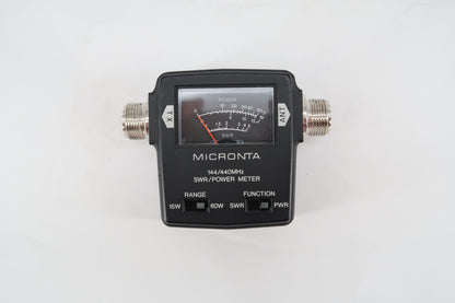 U19914 Used Micronta 19-320 Compact VHF/UHF Power/SWR Meter