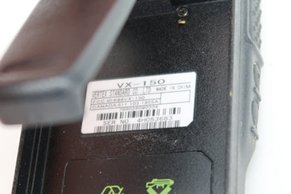 U19933 Vertex Standard VX-150 VHF 2 Meter Handheld Transceiver