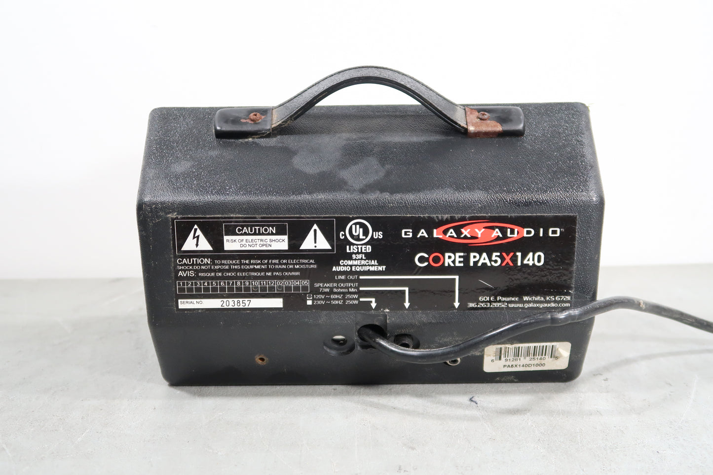 U19938 Used Galaxy Audio Core PA5X140 Powered Personal Monitor PA Amp