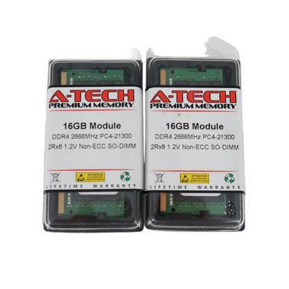 U19939 Never Used A-Tech 32GB (2x16GB) DDR4 Laptop RAM Modules