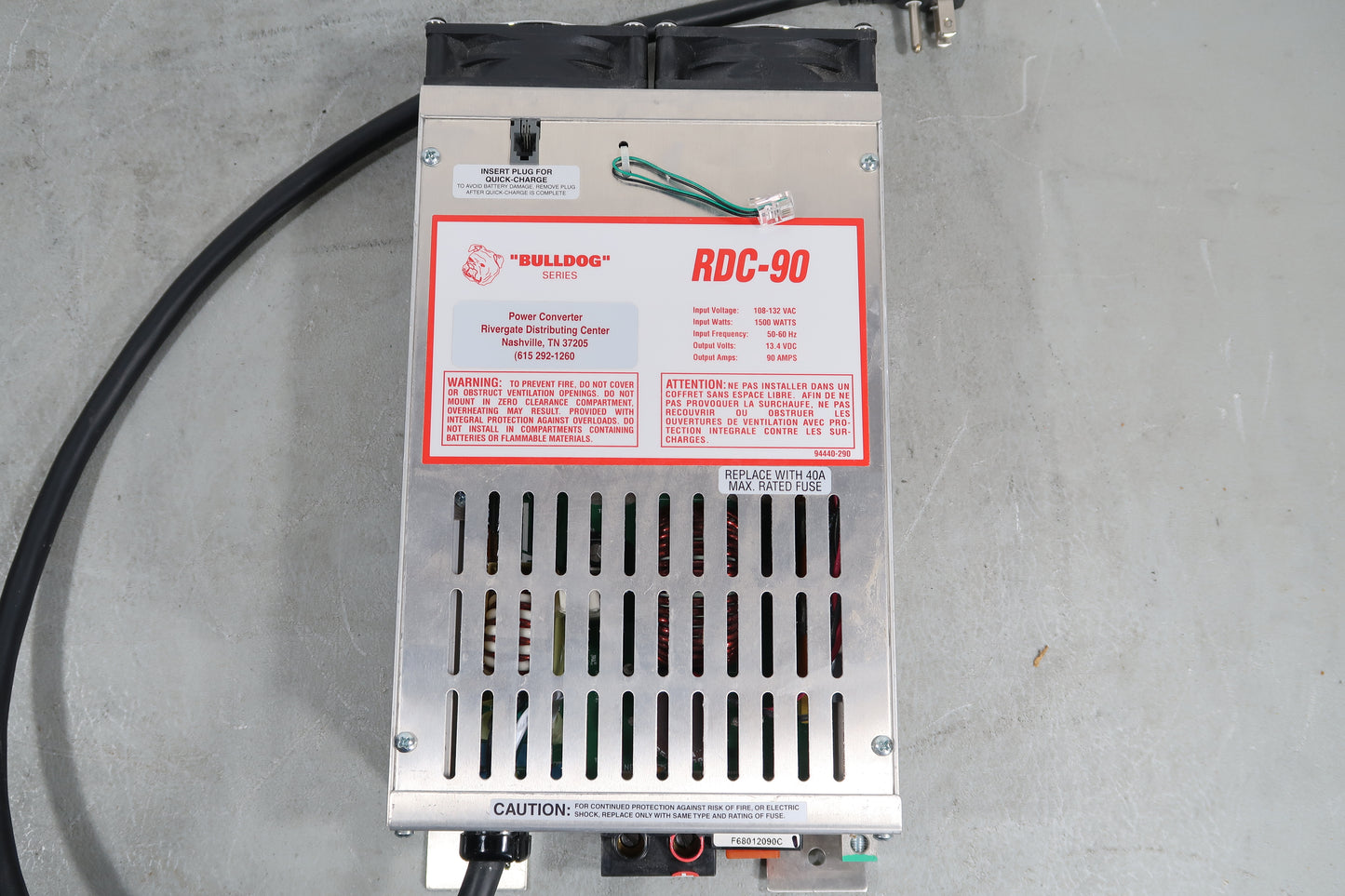 U19943 Used Rivergate RDC-90 "Bulldog" Series Power Converter 90 Amp Power Supply