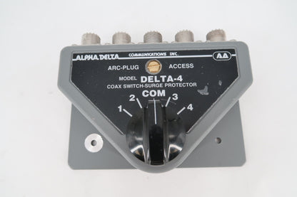 U19958 Used Alpha-Delta Model Delta-4 Coax Switch/Surge Protector