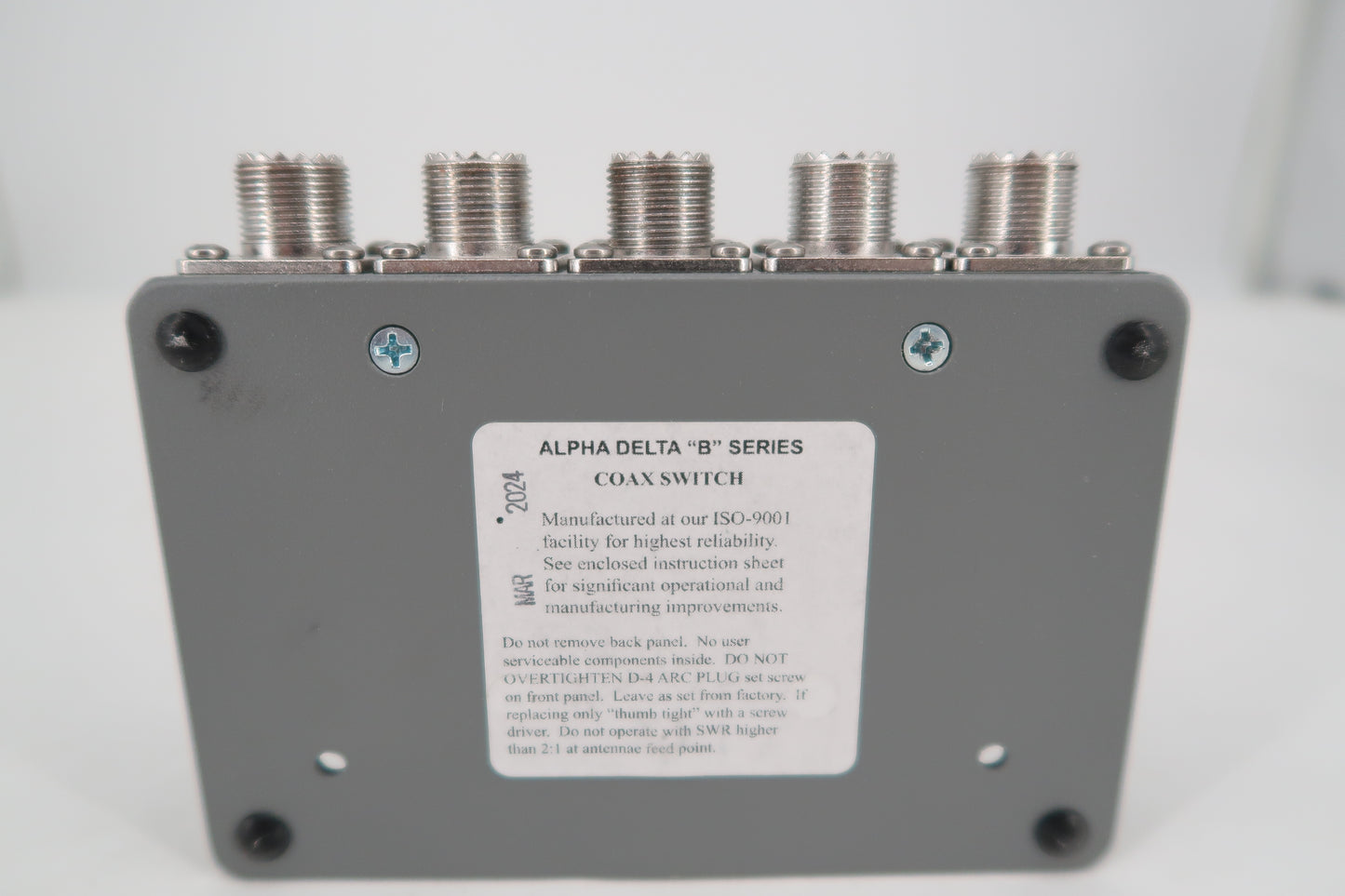 U19958 Used Alpha-Delta Model Delta-4 Coax Switch/Surge Protector