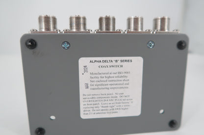 U19958 Used Alpha-Delta Model Delta-4 Coax Switch/Surge Protector