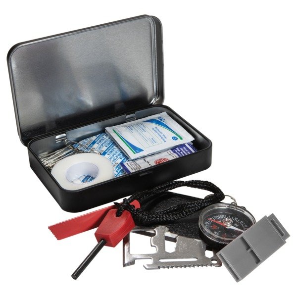 LifeGear First Aid + Survival Adventure Essentials Tin