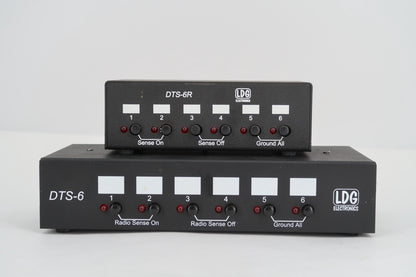 U19290 Used LDG DTS-6 Antenna Switch 6-Port w/ Remote Controller  & Power Splitters