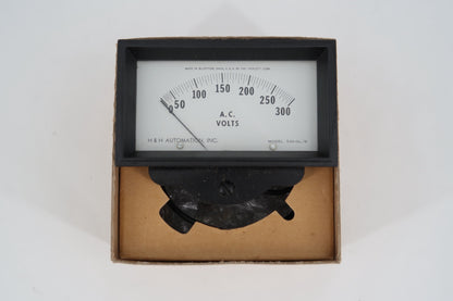 U19580 Used H&H Automation Model 330-GL/B Panel AC Volt Meter